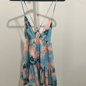Lovers + Friends Womens XSmall Meet Me At Sunset Babydoll Dress Revolve Floral